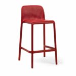 NARDI-Lido-Outdoor-Counter-Height-Stool-–-Red NARDI Lido Outdoor Counter Height Stool - Red