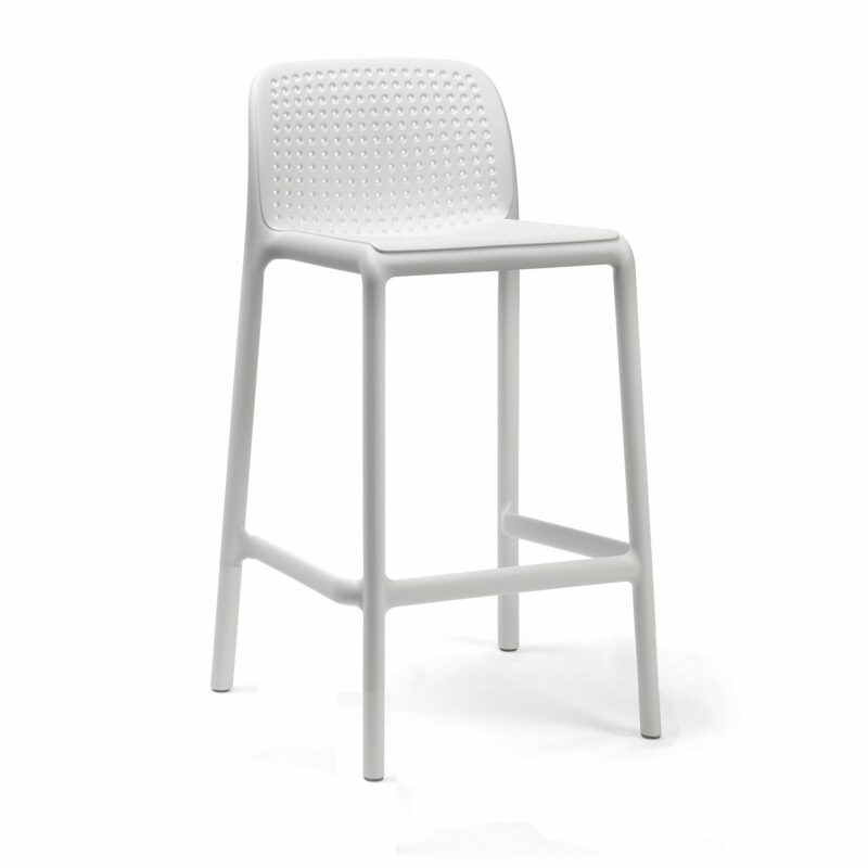 Nardi lido outdoor counter height stool – white