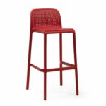 NARDI-Lido-Tall-Outdoor-Bar-Stool-–-Red NARDI Lido Tall Outdoor Bar Stool - Red