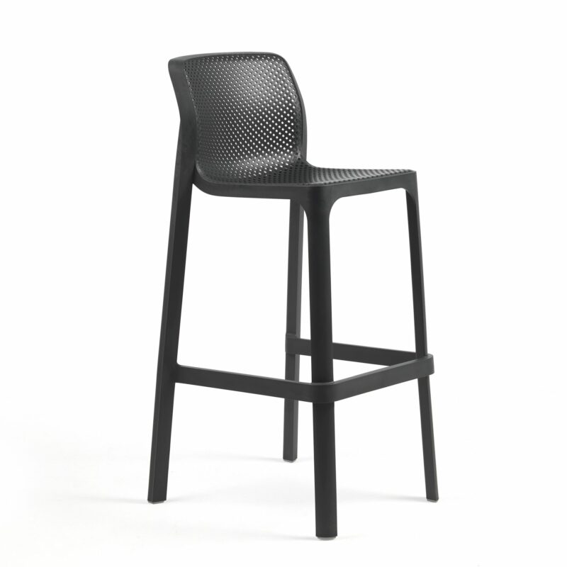 Nardi net tall bar stool - charcoal