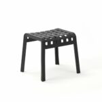 NARDI-Poggio-Footrest-Mini-Stool-Charcoal NARDI Poggio Footrest Mini Stool - Charcoal