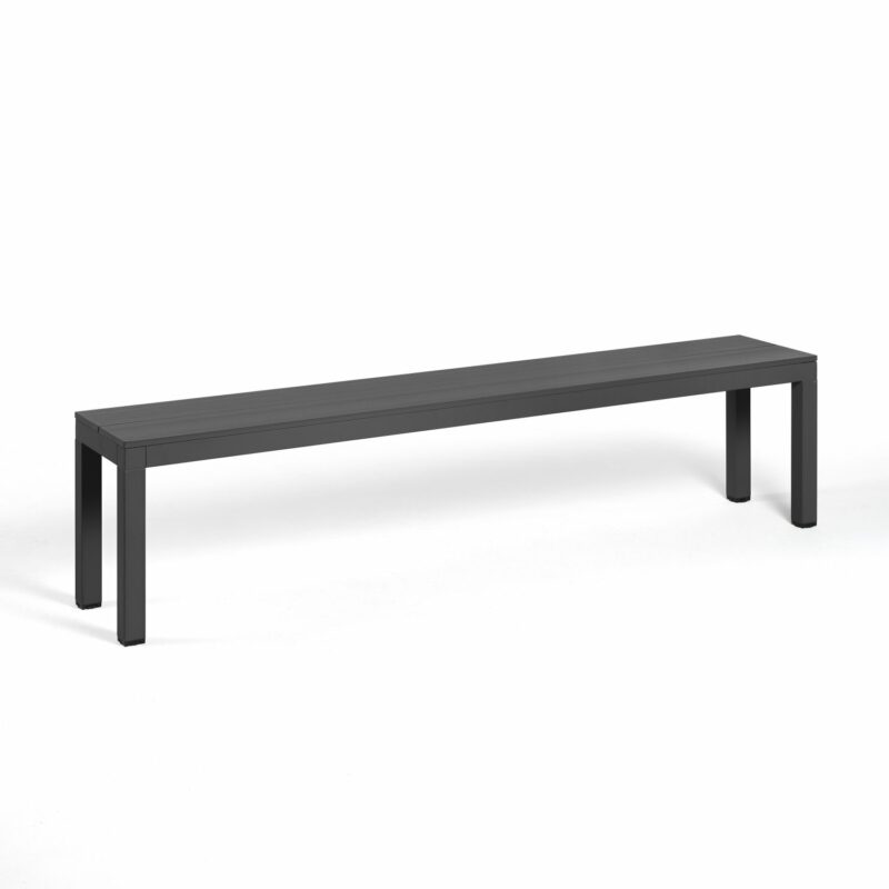 Nardi rio alu outdoor bench - charcoal
