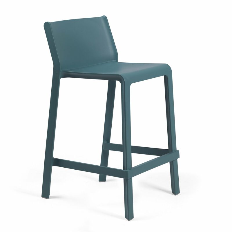 Nardi trill kitchen counter bar stool - teal