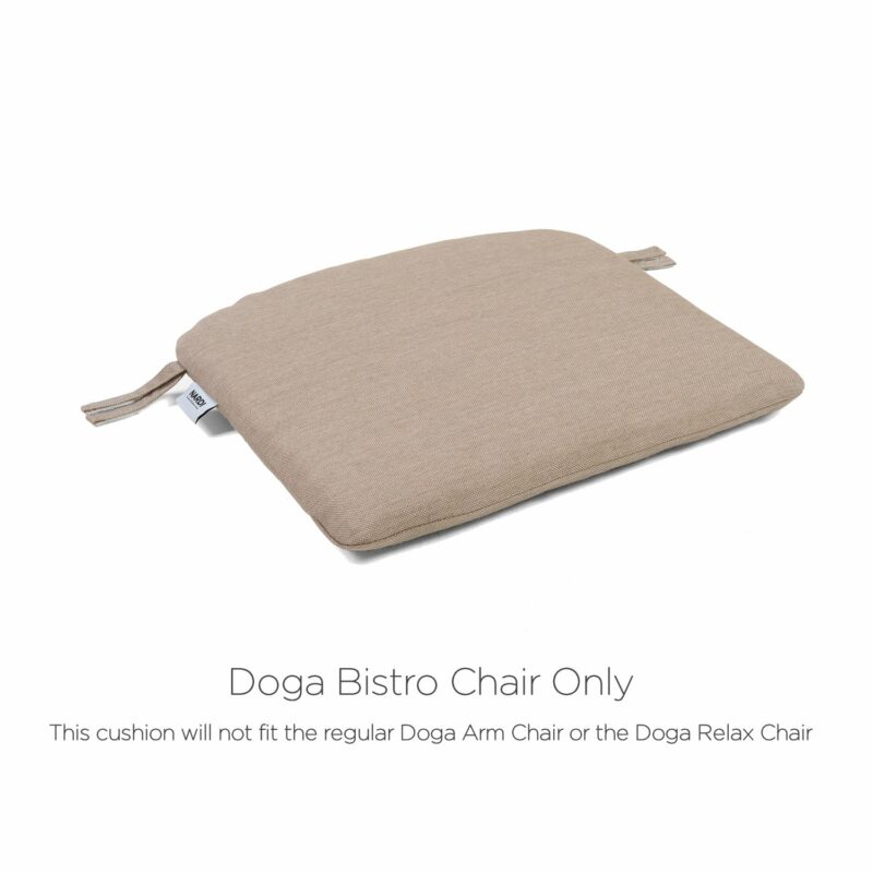 Nardi doga bistro chair cushion - linen