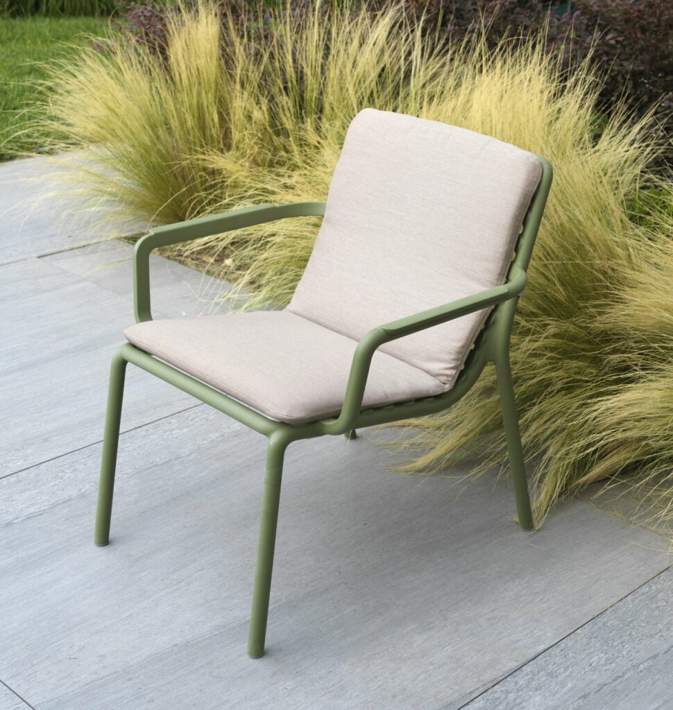 Doga Relax Lounge Chair 25 Nardi doga relax chair in olive green with cushion
