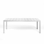 NARDI Rio Alu 210 Fixed Outdoor Dining Table - White