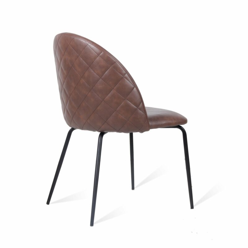 ByDezign Geneva Dining Chair - Tan (Diamond Quilted Back)