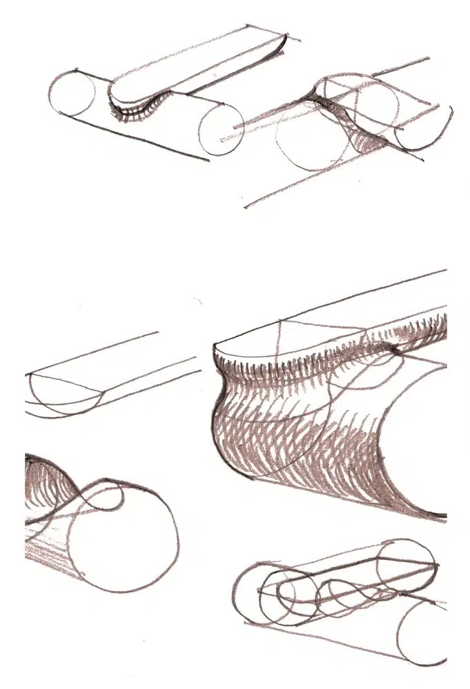 Doga Tall Bar Stool 25 Original doga sketches