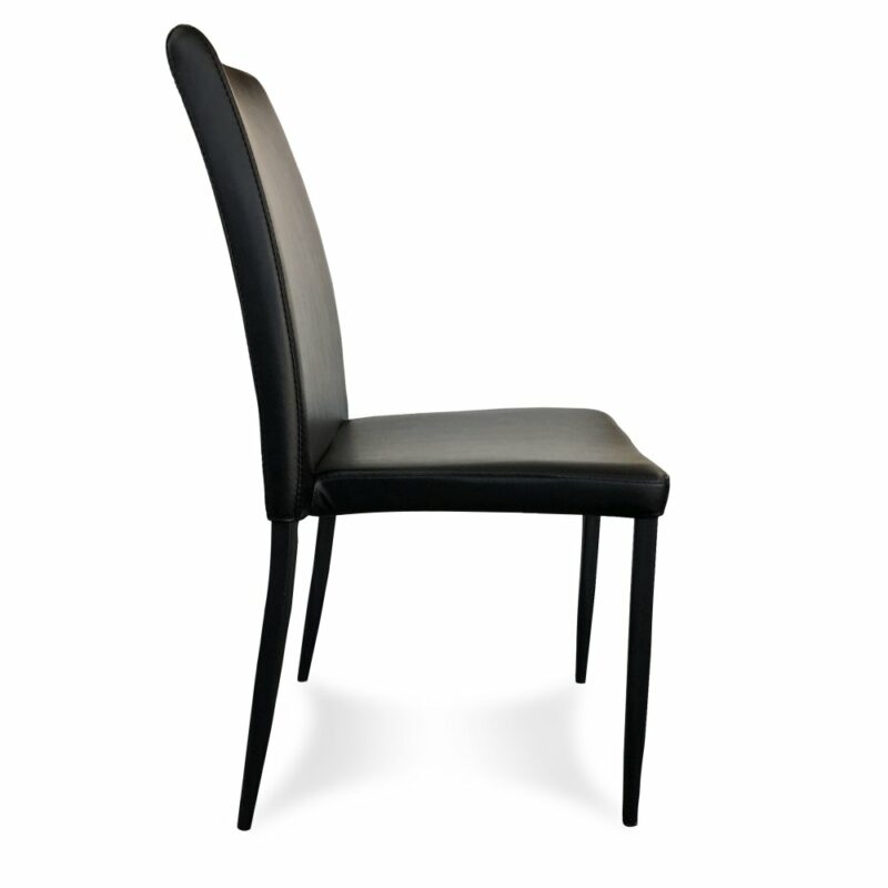 ByDezign Manoli Dining Chair - Black (Profile View)