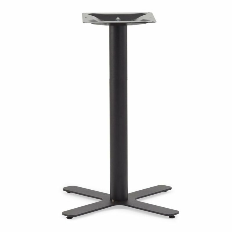 Bydezign cross plate steel bar leaner base - black