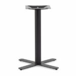 BYDEZIGN Cross Plate Steel Table Base - Black