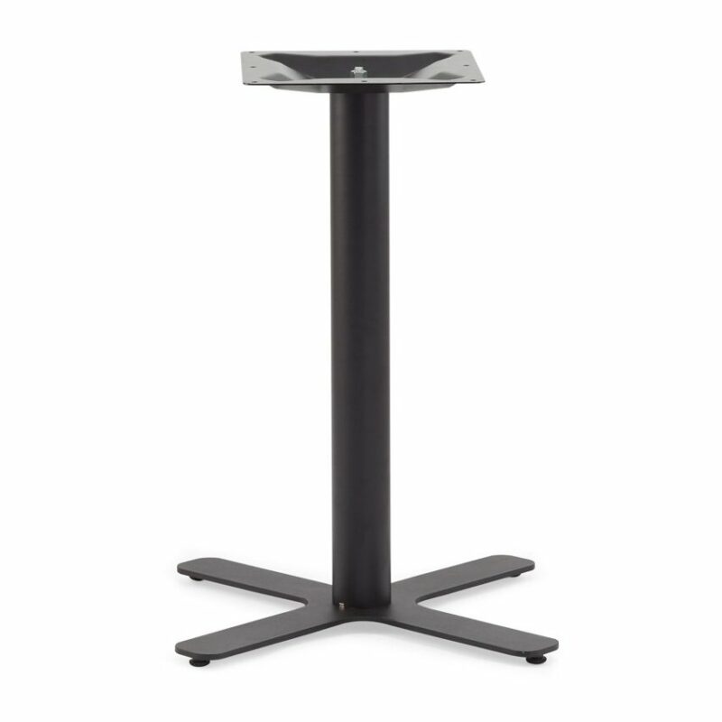 Bydezign cross plate steel table base - black