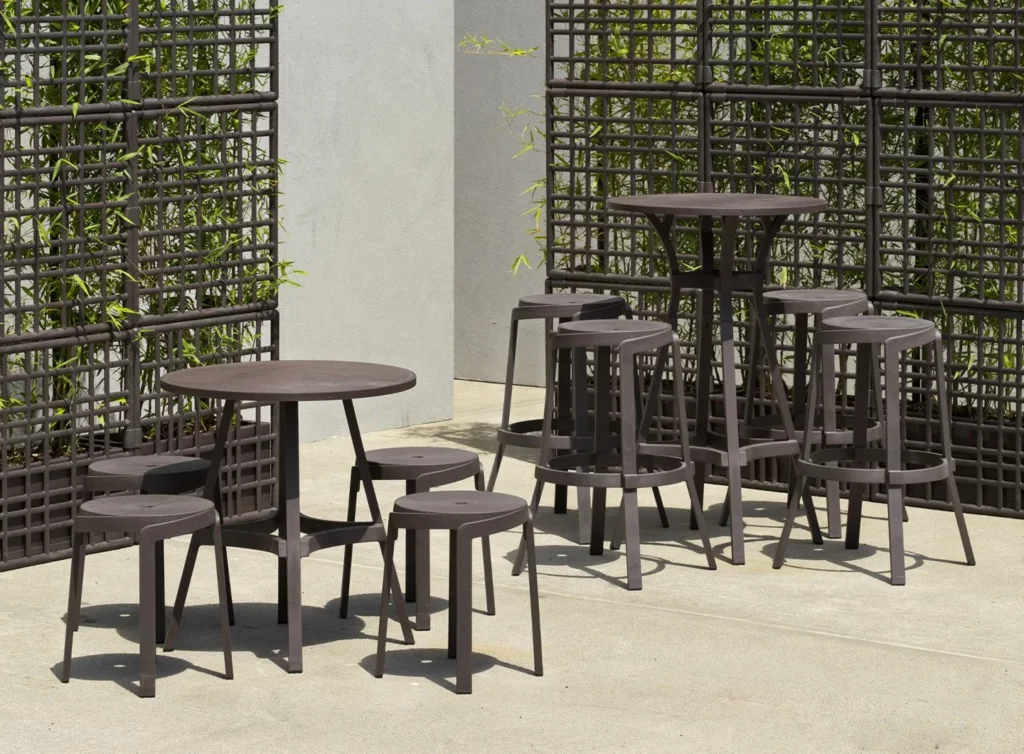 Tevere Regen 210/280 Extendable 17 Nardi regeneration stack stools & combo tables in terra