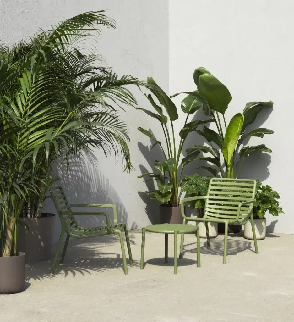 Doga Relax Lounge Chair 21 Nardi doga range design - relax chair set in olive