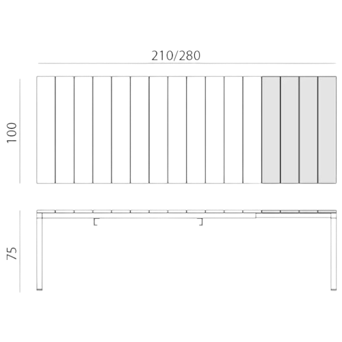 Nardi-rio-alu-210-280-extendable-table-dimensions-comparison-chart-transparent