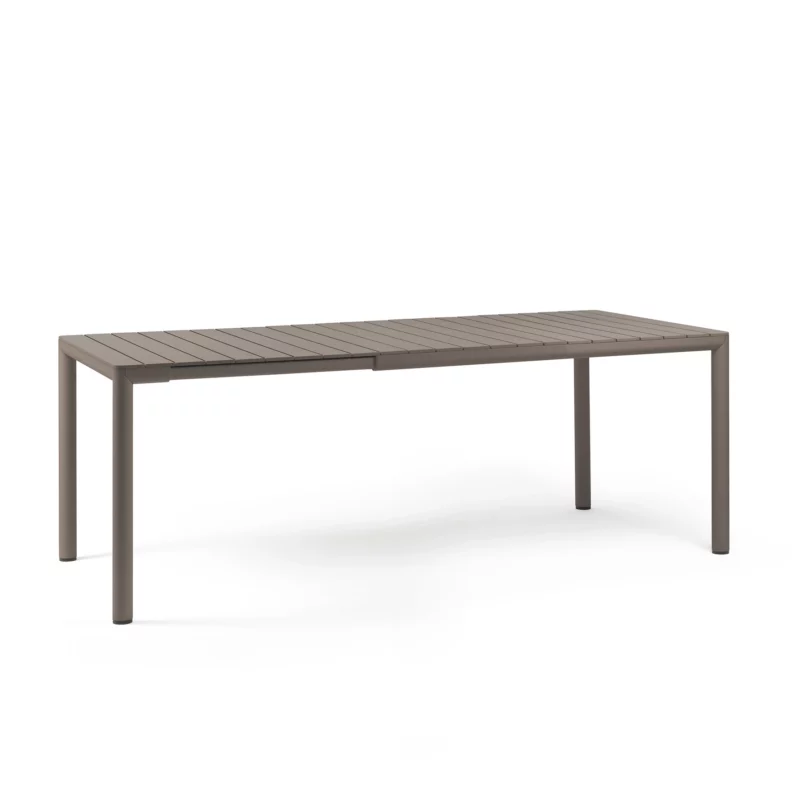 Nardi tevere 147 extendable outdoor dining table - taupe