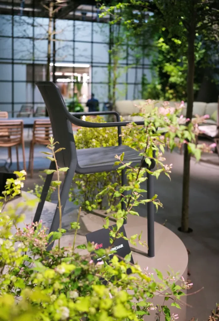 Tiberina Bistro Chair 12 Nardi tiberina arm chair charcoal (at salone del mobile, milan)