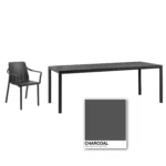 NARDI Tiberina Outdoor Dining Set - Charcoal NARDI Tiberina Outdoor Dining Set - Charcoal