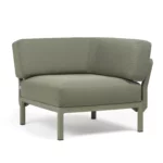 NARDI Corner Angle Module - Cactus + Thyme Sunbrella Cushion