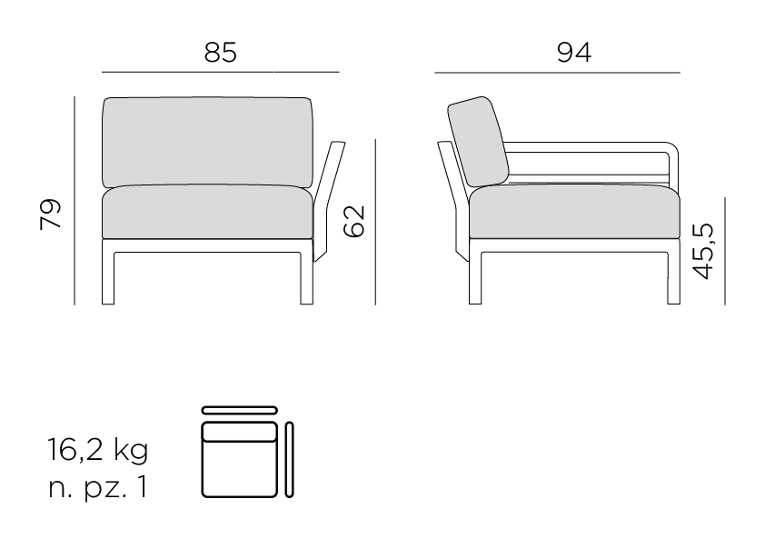 Nardi end terminal module dimensions