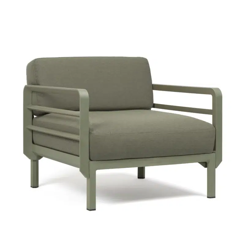 Nardi maximo arm chair - cactus + thyme sunbrella cushion