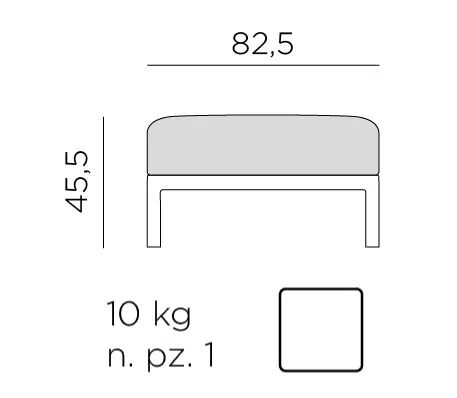 Maximo Outdoor Pouf 21 Nardi maximo pouf dimensions